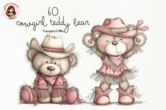 Download Cute Cowgirl Teddy Bear PNG Clipart - Premium Resources
